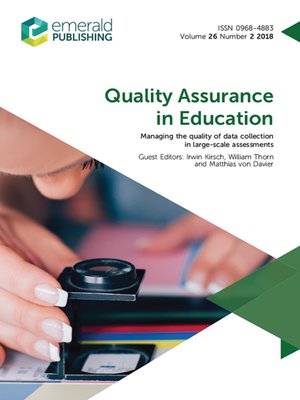 cover image of Quality Assurance in Education, Volume 26, Number 2